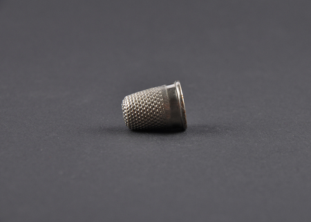 Thimble on black backgroundの写真素材