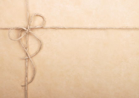 Background with twine and bowの写真素材