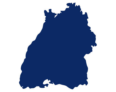 Map of Baden-Wのイラスト素材