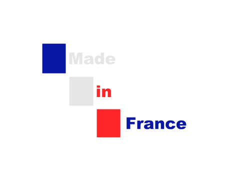 Quality seal made in Franceのイラスト素材