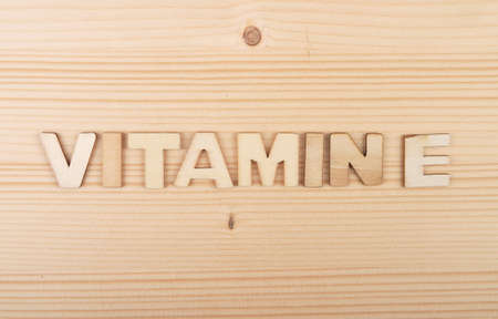 Term from wooden letters on pale woodの写真素材