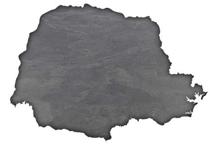 Map of Parana on dark slateの写真素材