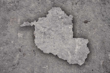 Map of Rondonia on weathered concreteの写真素材