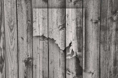 Map of South Australia on weathered woodの写真素材