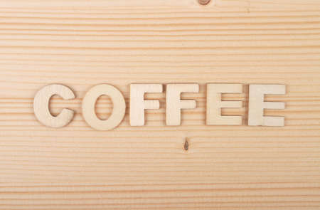 Term from wooden letters on pale woodの写真素材