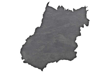 Map of Goias on dark slateの写真素材