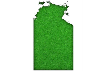 Map of Northern Territory on green feltの写真素材