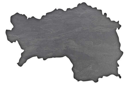 Map of Styria on dark slateの写真素材