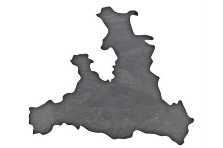 Map of Salzburg on dark slateの写真素材