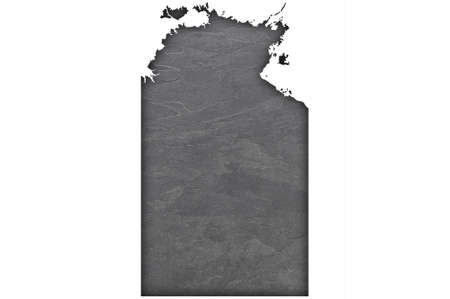 Map of Northern Territory on dark slateの写真素材