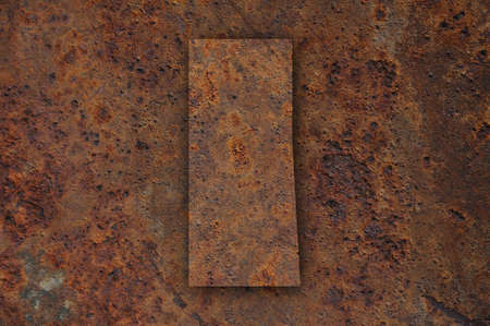 Map of Saskatchewan on rusty metalの写真素材