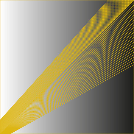 Modern shades of grey background with golden beamsのイラスト素材