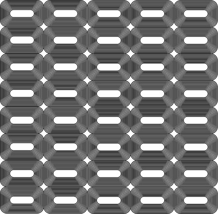 Rounded rectangles in rounded rectangles tile seamless patternのイラスト素材