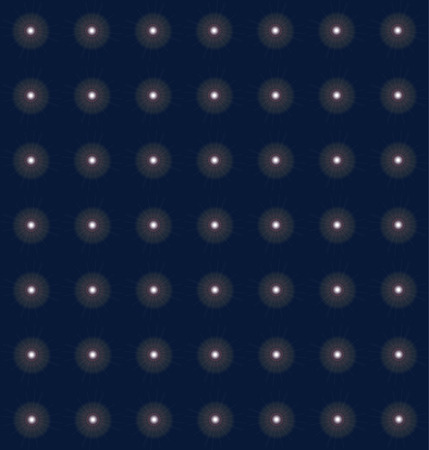 Thousands suns, stars periodic pattern, dark blue seamless vector backgroundのイラスト素材