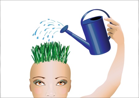 Cultivation of thoughts in yourself のイラスト素材