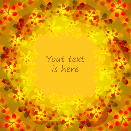 The floral background flowers of summerのイラスト素材