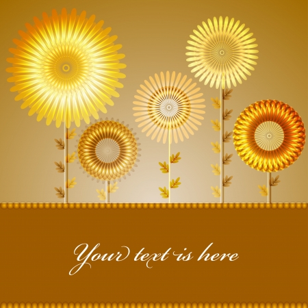 Card with yellow camomile cartonのイラスト素材