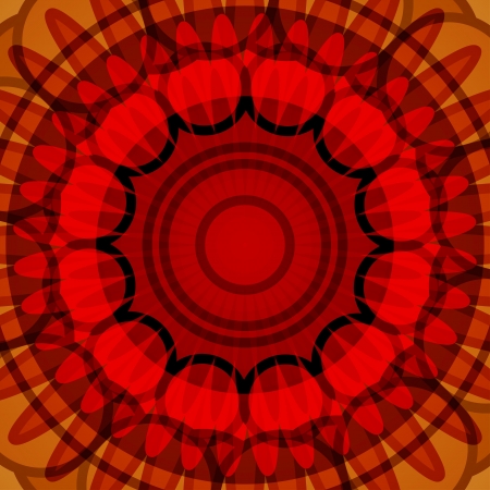 Red background brightness with circlesのイラスト素材