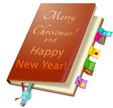 Christmas business daily plannerのイラスト素材