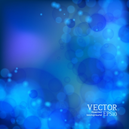 Lights on blue background bokeh effect. のイラスト素材
