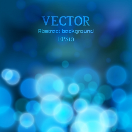 Lights on blue background bokeh effect.のイラスト素材
