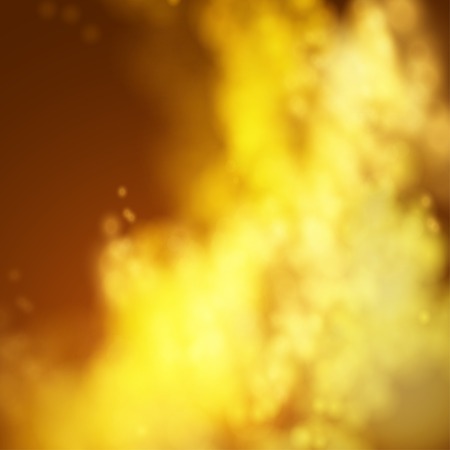 Lights on yellow background bokeh effect. Vector EPS 10のイラスト素材