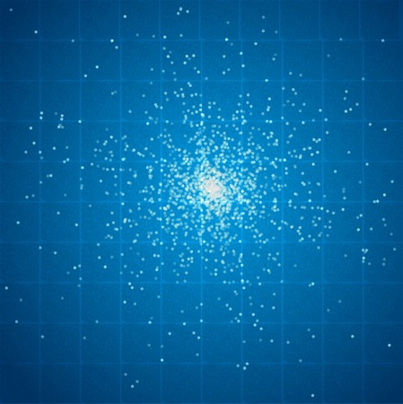 particles on abstract grunge paper background - vector illustration.のイラスト素材