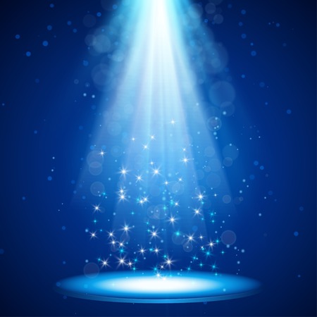 spotlight effect scene background illustrationのイラスト素材