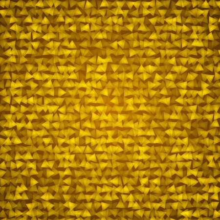 Gold bright background with triangle shapes
