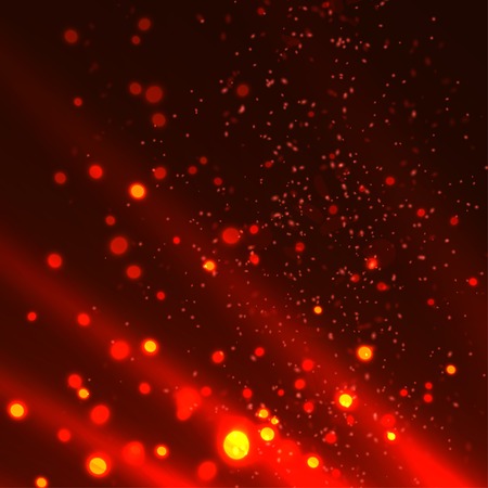 Abstract fire flames on a black background. Colorful vectorのイラスト素材