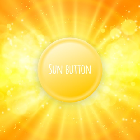 Shiny sun button vector for your text eps 10のイラスト素材