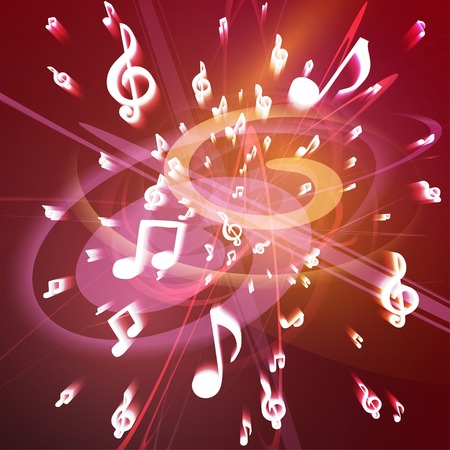 Illustration of an Abstract Music Backgroundのイラスト素材