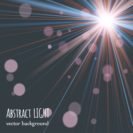 abstract background with blurred magic neon light curved lines. vectorのイラスト素材