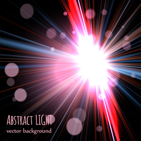abstract background with blurred magic neon light curved lines. vectorのイラスト素材
