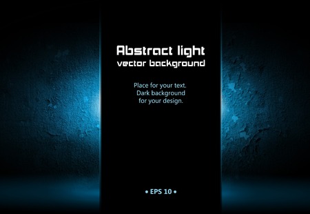 Beautiful blue vector frame with shining wallのイラスト素材