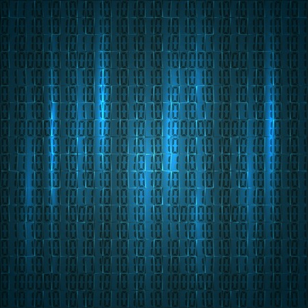 Technology concept: hex-code digital background, vectorのイラスト素材