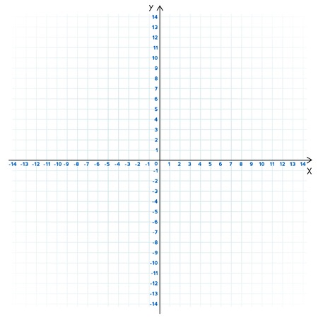 Vector illustration of mathematics system of coordinate, whiteのイラスト素材