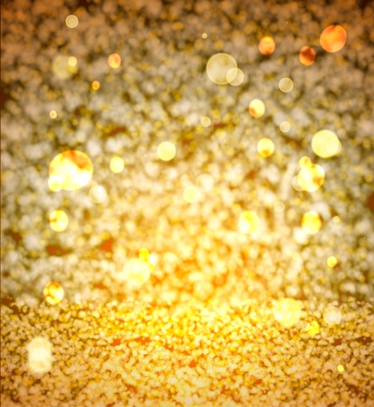 Elegant abstract background with gold bokeh defocused lights vectorのイラスト素材