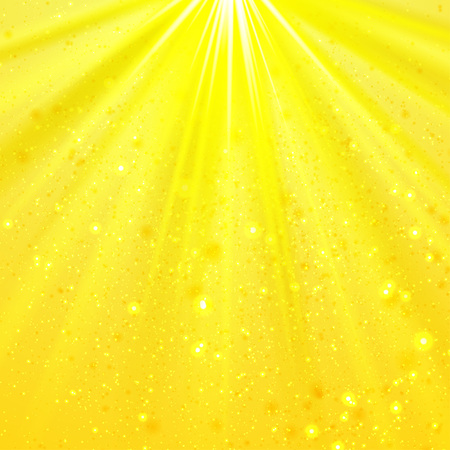 Yellow shining light top magic abstract backgroundのイラスト素材