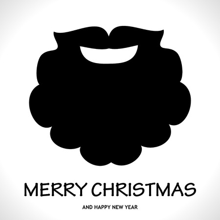 Fun symbol Santa Claus Face. Icon. Greeting Card. Design Vectorのイラスト素材