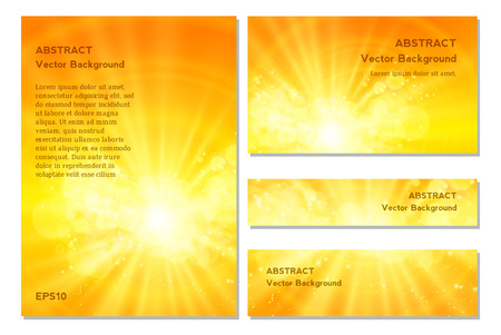 Shiny sun , sunbeams, sunrays, bokeh and space for your textのイラスト素材