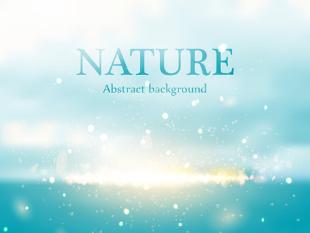 Abstract colorful nature bokeh background.のイラスト素材