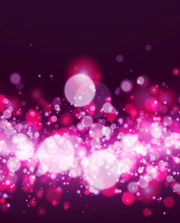 Abstract magenta and white bokeh background. Vector illustrationのイラスト素材