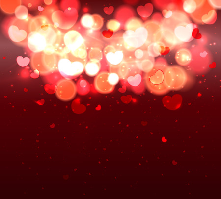 Abstract Glow Soft Hearts for Valentines Day Backgroundのイラスト素材