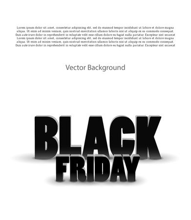 Black friday sale white background . Vector illustrationのイラスト素材