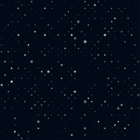 Night sky and stars, seamlessのイラスト素材