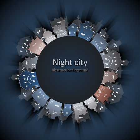 Abstract 3D Paper City backgroundのイラスト素材