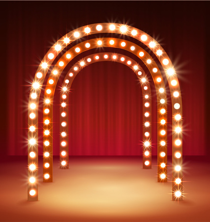 Shine Corridor. Light Passage for Your Performance.のイラスト素材