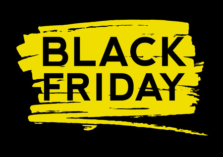 Black Friday Text on the Paint Splashのイラスト素材