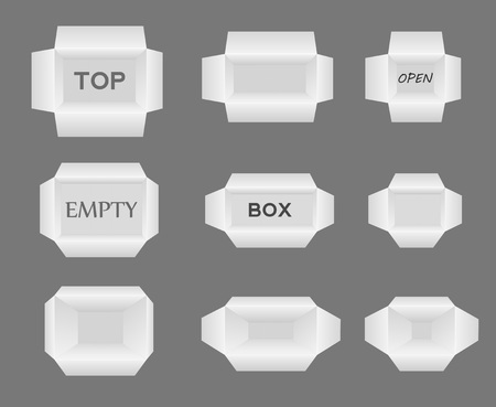Set Of Boxes Different Sizes For Your Designのイラスト素材